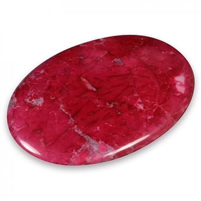 Red Howlite Palmstone